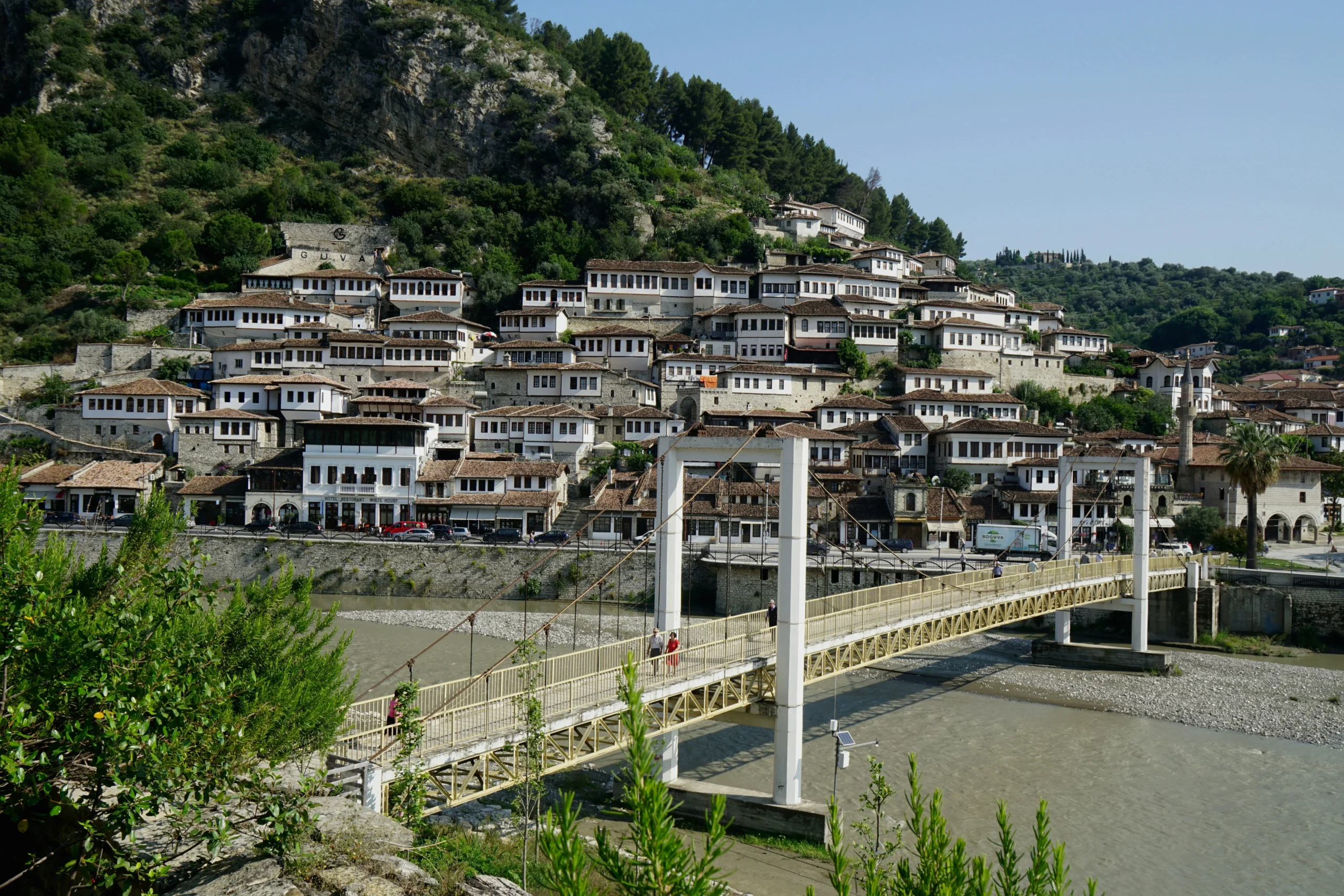 Berat Albania historic town and mountains for a budget travel guide